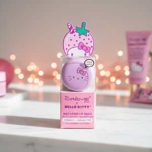 The Crème Shop Hello Kitty Macaron Lip Balm - Pink
